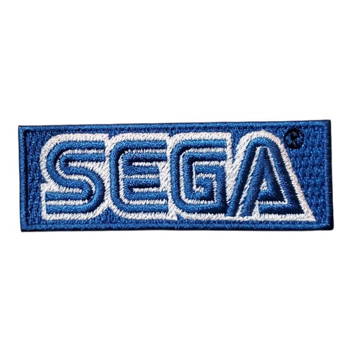  Vintage 90's Sega Patch. Embroidered. Iron On  3"x1"