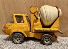 Vintage 70s Tonka Cement Mixer Pressed Steel 8" Yellow Truck Spinning Drum Works