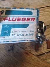 Vintage Pflueger Akron 1893L Casting Reel, With Original Box And Line