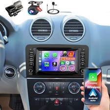 Android 15 Autoradio 7" Carplay GPS BT+ KAM F&uuml;r Mercedes ML/GL Klasse W164 X164
