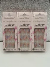 Kiss ImPRESS Press-On Nails Manicure Short 88897 Sunkissed Peach (Lot Of 3)