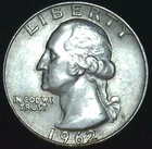1962-D 25C Washington Quarter 90% Silver 26scl0116
