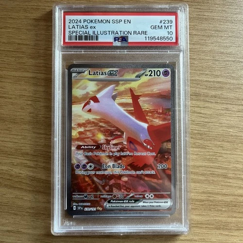 2024 Pokemon Surging Sparks Latias Ex #239 GEM MT PSA 10 Special Illustr. Rare