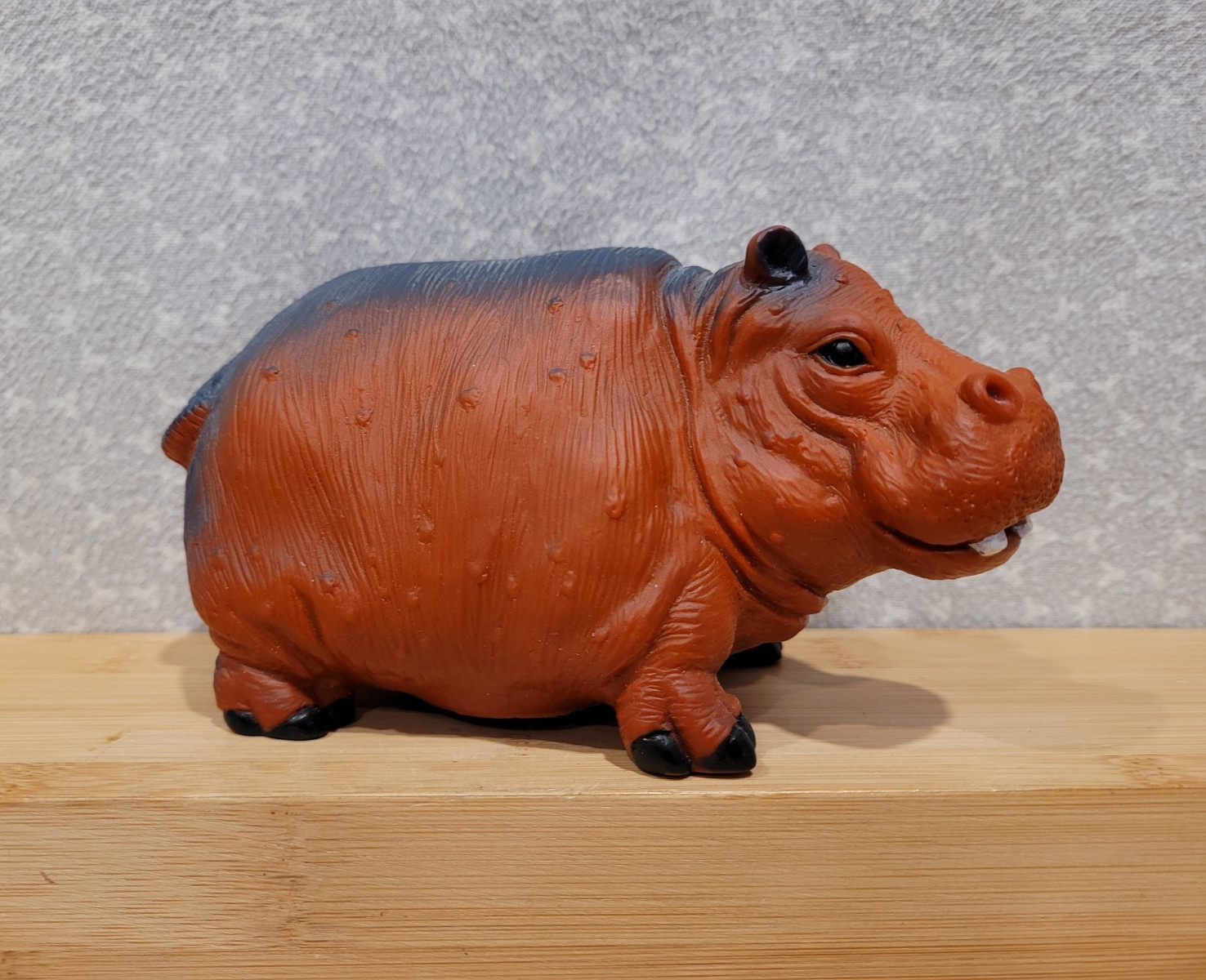 1994 Vintage Coastal Pet Products Hippo Squeak Squeaky Rubber Dog Toy Figure