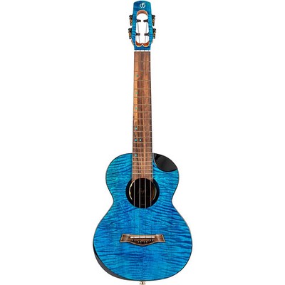 Flight Comet Tenor Acoustic-Electric Ukulele Blue
