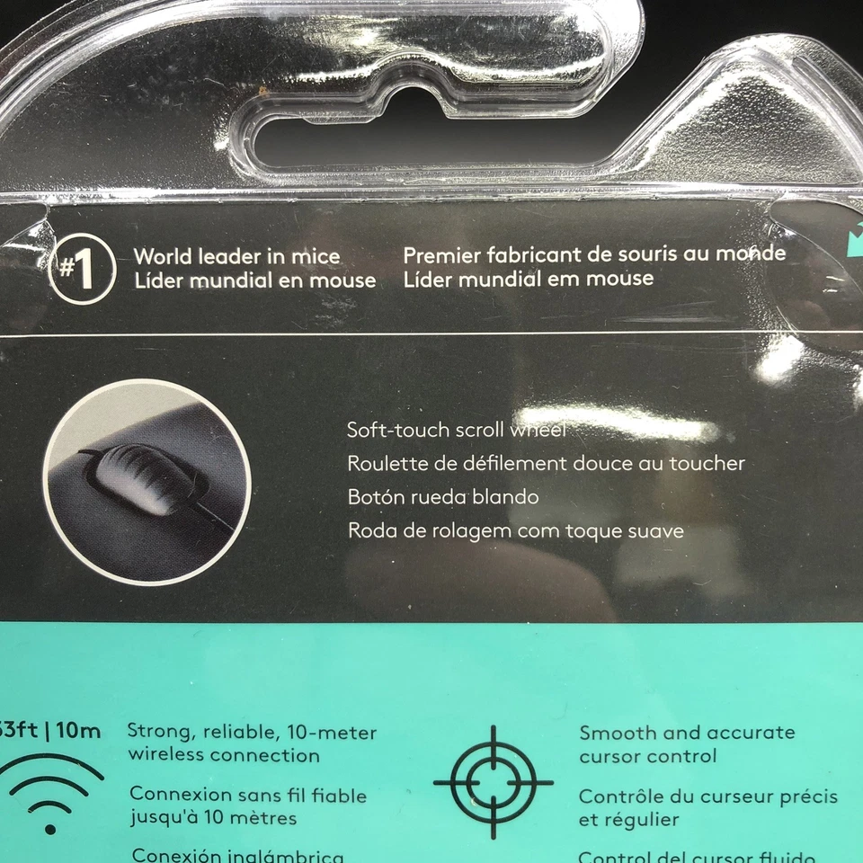 Logitech M317 Wireless Mouse - Light Steel T17-65 New - Image 4 of 4