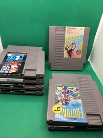 Nintendo NES 7 Game Lot Mario Bros/duck Hunt Bases Loaded Gotcha Othello MLB