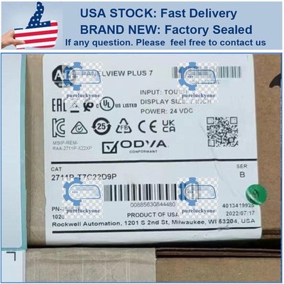 2711P-T7C22D9P NEW PLC PanelView Plus 7 Graphic Terminal 2711P-T7C22D9P