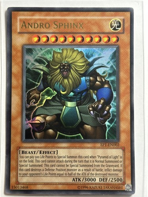 #ad #ad Andro Sphinx Ultra Rare Yu Gi Oh Movie Exclusive Pack EP1 EN002 LP YuGiOh Card $1.65