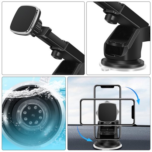 Car Phone Holder for Cars Windscreen Magnetic Dashboard Windshield - 第 7/12 張圖片