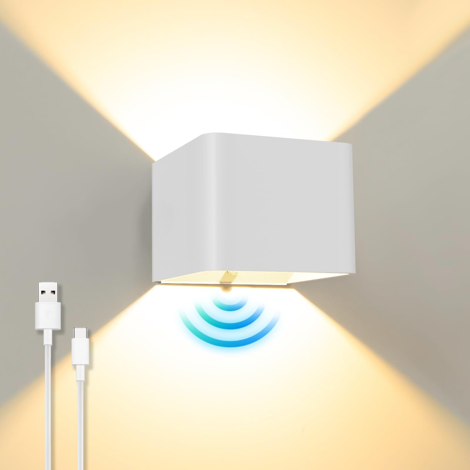 Applique LED Senza Fili ACMHNC 5W | Ricaricabile 3000mAh con Sensore
