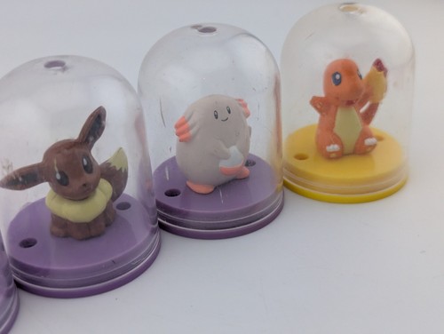 Pokemon Mini Capsule Dome Figuren Konvolut X5 Vintage Nintendo Figuren 2000 - Bild 14 von 16