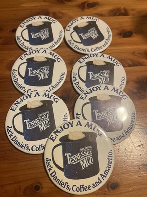 Vintage Jack Daniel s Button Lot (7) Tennessee Mud 3  Buttons
