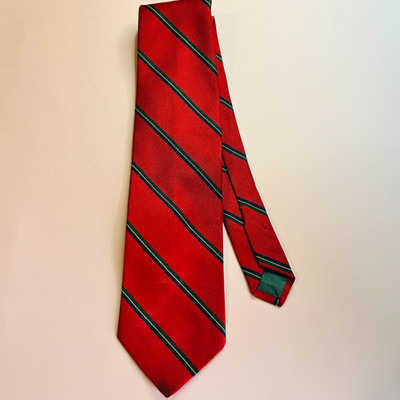 Vintage Uniforms To You Chicago Red Striped Necktie Classic Mens Tie