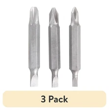 3-Pack 2-Inch Double-Ended Screwdriver Bits Set, High-Quality Steel