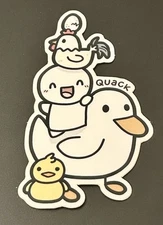 NEW The Coffee Monsterz Co. “Quack” 🦆 Duck Sticker TCMC