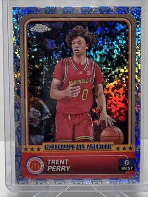 2024 Topps Chrome McDonalds All American TRENT PERRY #40 McFlurry Refractor