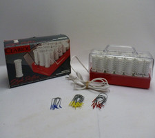 Vintage Red Clairol C-20-1 Hairsetter CLIPS INCLUDED Hot Rollers