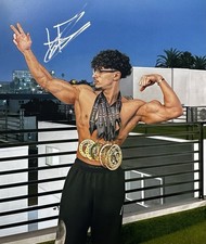 HUSSEIN FARHAT SIGNED 11X14 PHOTO FITNESS COACH INFLUENCER RACC TRUSTED SELLER C