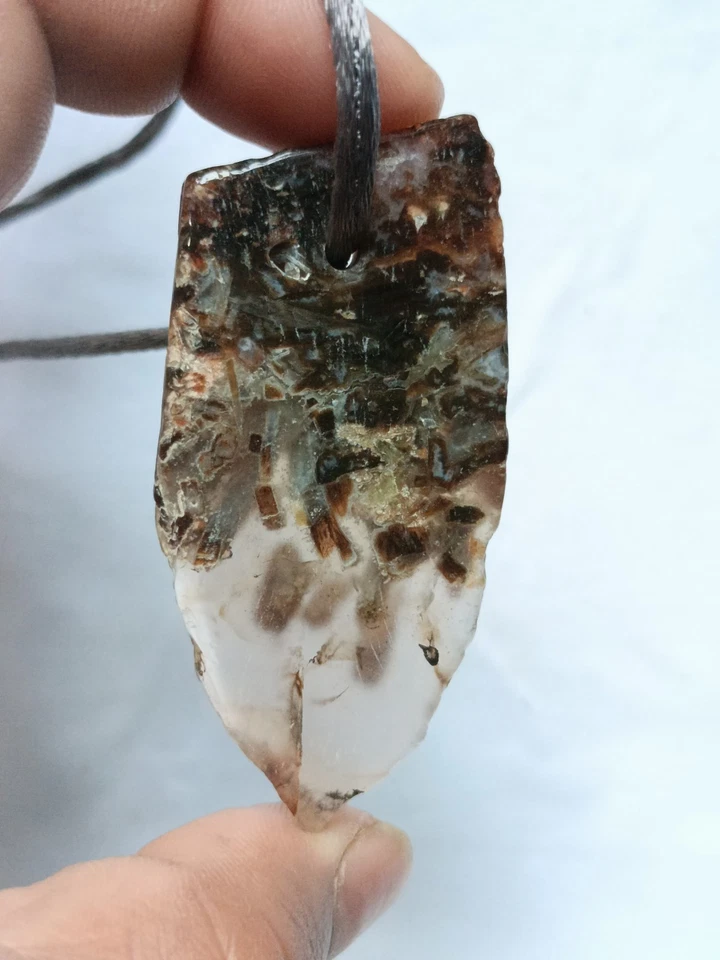 Палочка агат полированный грубый ломтик подвеска 59 X 31 X 5 мм 1 изделие для изготовления ювелирных изделий  - Изображение 4 из 4