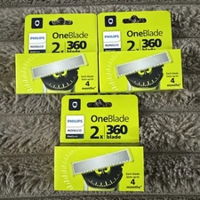 Lot Of 3 - Philips Norelco OneBlade 360 Replacement Blades - 2 Per Pack