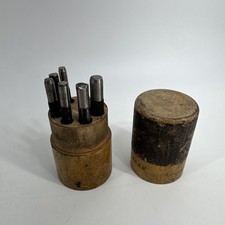 Vintage Starrett Drive Pin Punches Set of 6 - Used