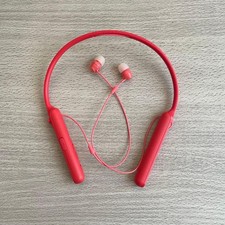 Sony WI-C400 Wireless Bluetooth Earphones Neckband Stereo Headset Red Working