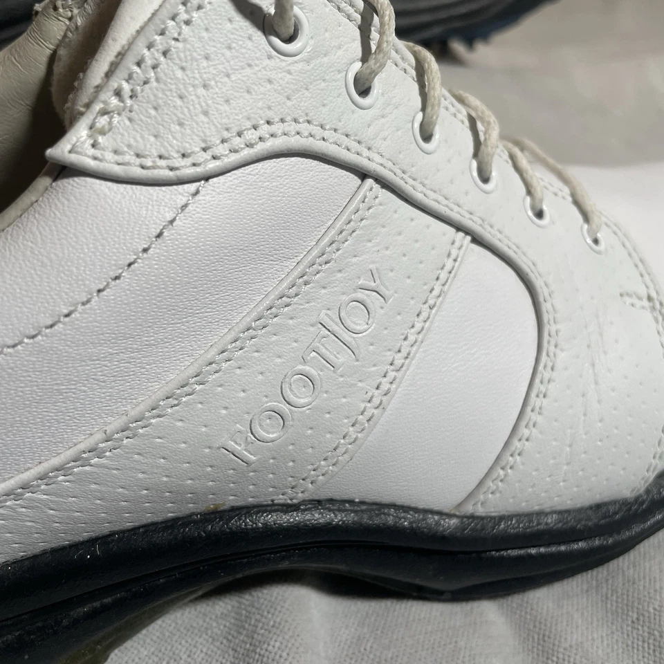 Zapatos de golf FootJoy originales para hombre talla 9,5 blancos impermeables raros  Foto 2 de 4