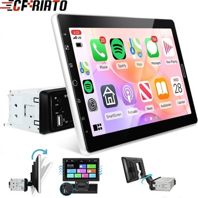 10.1'' Single 1 Din Touch Rotatable Scree Car Stereo Radio Apple/Android Carplay