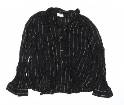 Basic-Bluse Damen UK Größe L Universal Thread schwarz