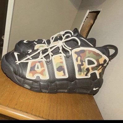 Nike Air More Uptempo Camo Black/White/Camouflage CJ6122-001 Men's