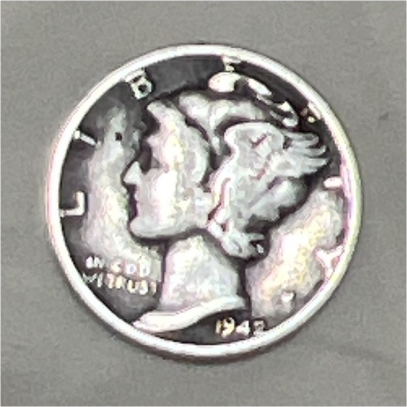 1942 Mercury Dime 10C Philadelphia Business Strike 90% Silver KM#140