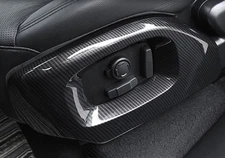 Carbon Fiber ABS Seat Button Handle Frame Cover For Range Rover L405 2013-2017