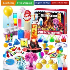 210 Experiments Science Kit for Kids, Boys Girls Birthday Toys Gifts Idea, Ch...