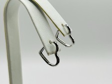 Sterling Silver 15.7mm Heart Hoop Earrings