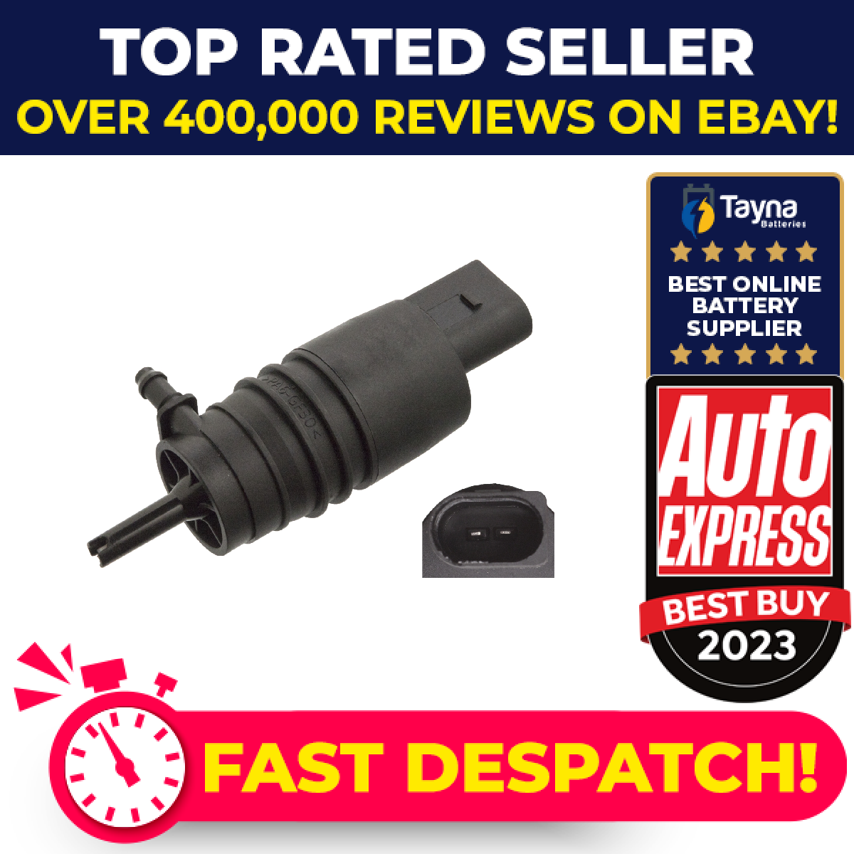 Washer Pump fits AUDI TT 1.8 2.0 3.2 2.0D 1998 on 1EM955451 1J5955651 1K5955651
