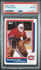 1986 TOPPS PSA 8 PATRICK ROY  #53 RC  ROOKIE HOF ROOKIE MONTREAL CANADIANS