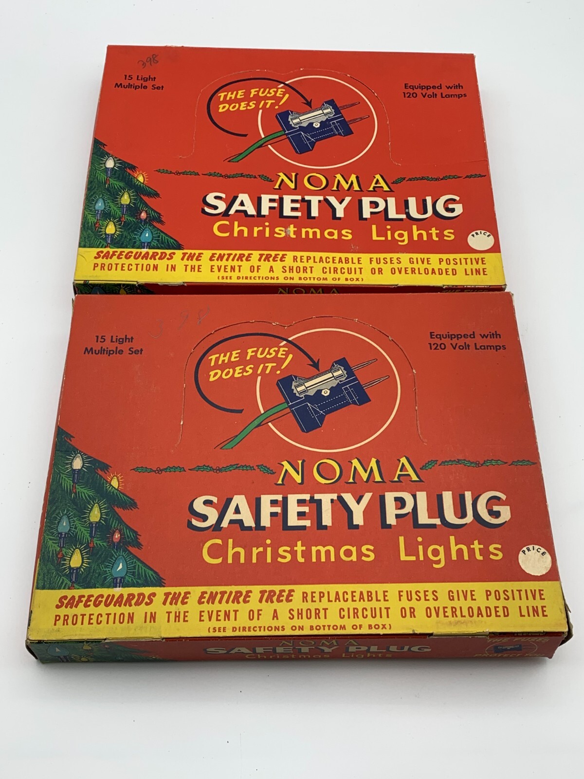 SET OF 2 VINTAGE NOMA SAFETY PLUG INDOOR CHRISTMAS LIGHTS eBay