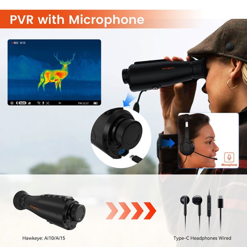 Thermal Imaging Monocular AI-384x288 12μm 60Hz Hunting Camera 8X Digital Zoom AU - Picture 20 of 24