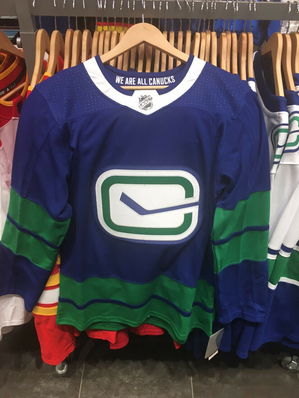 Free shipping on posting reviews Vancouver Canucks 3rd Adidas Overseas parallel import regular item Jersey Size 50 tags it Medium