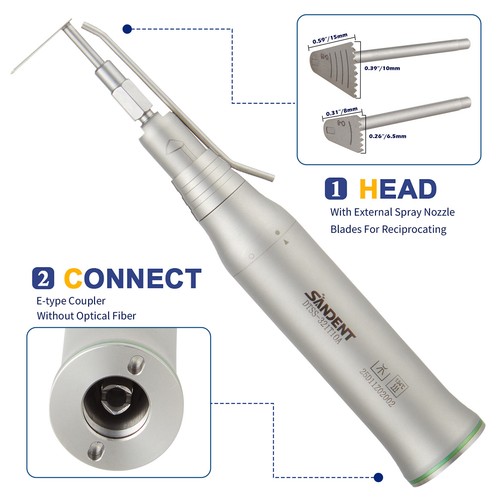 Micro Sierra dental pieza de mano quirúrgica 3.4:1 reducción cortador de hueso alternativo - Imagen 3 de 17