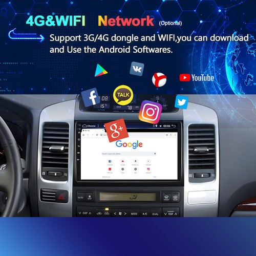 Car Stereo Android 14 CarPlay GPS For Toyota Prado 120 2004-2009 DSP ✅6GB+128GB✅ - Picture 13 of 18