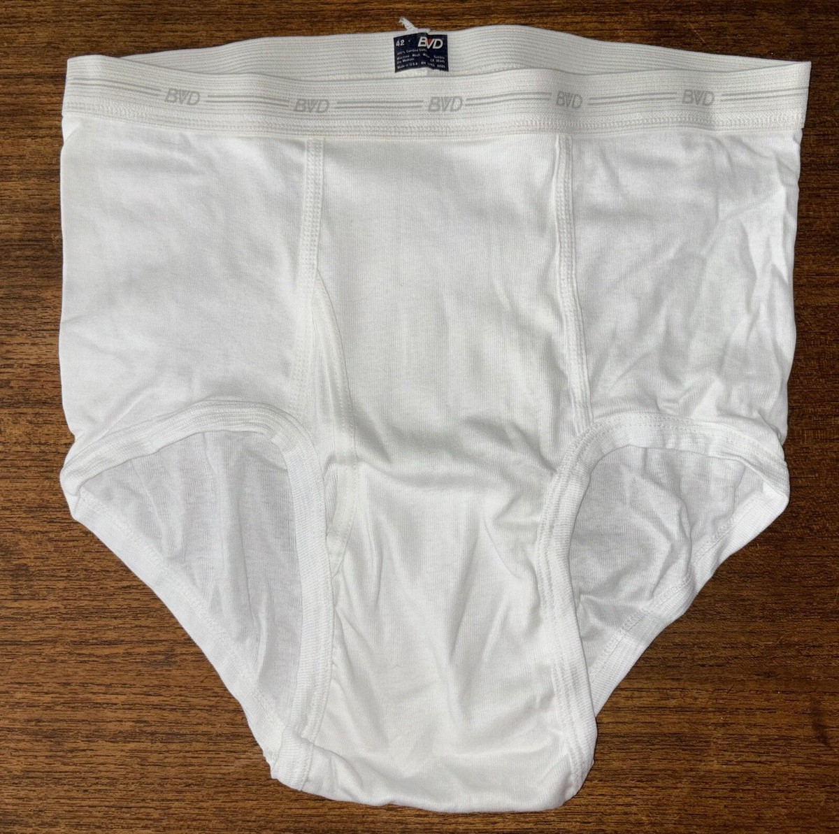 Underpants Calzoncillo Antiguo One (1) Vintage 1985 BVD Mens White