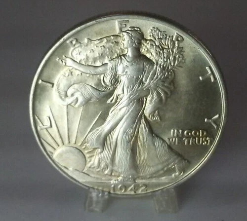1942 P GEM Walking Liberty Silver Half Dollar UNC Coin