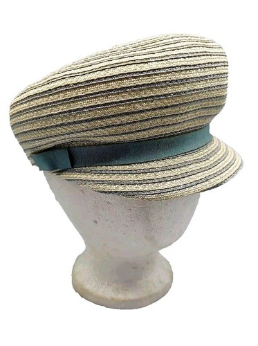 Vintage Whittal & Javits Silver Metallic Open Weave Mesh Large Tricorn Derby Hat Wide Brim Deluxe Silver Occasion Hat with Crystal Mesh main image 4