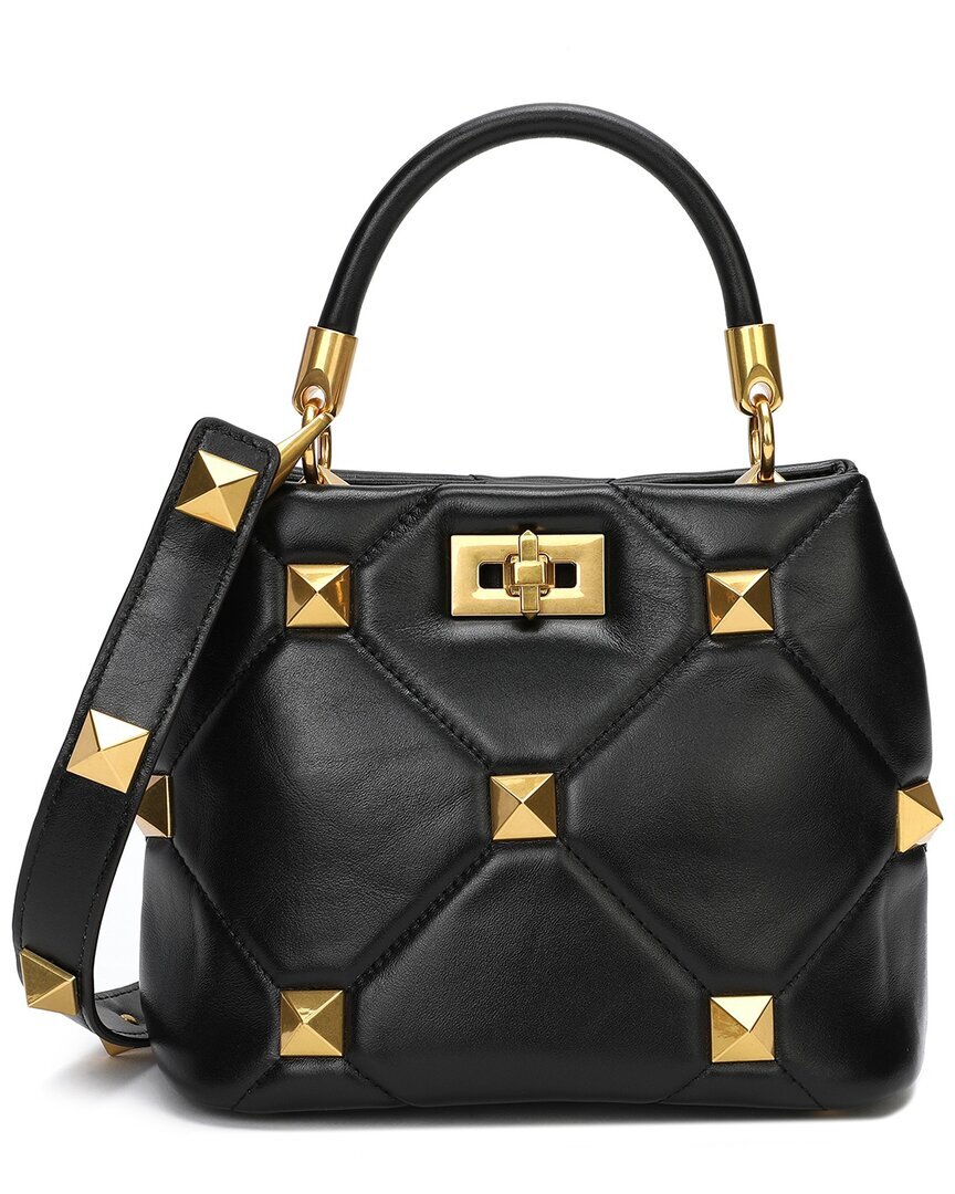 Женская стеганая кожаная сумка через плечо Tiffany - Fred Paris черного цвета 34090₽