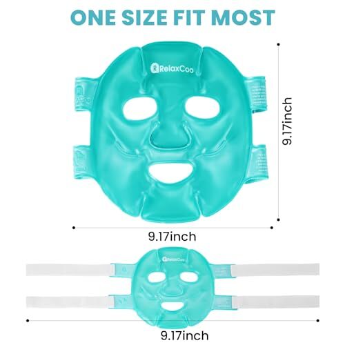 Cold Face Eye Mask Ice Pack Reduce Face Puff,Dark Circles,Gel Hot green 1 pack - Picture 7 of 7