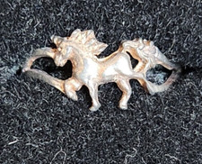 Sterling Silver High Polished Tiny Unicorn Ho...