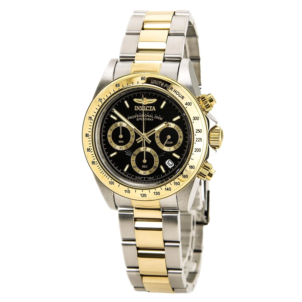 Relojes de pulsera banda chapado en oro Invicta Speedway