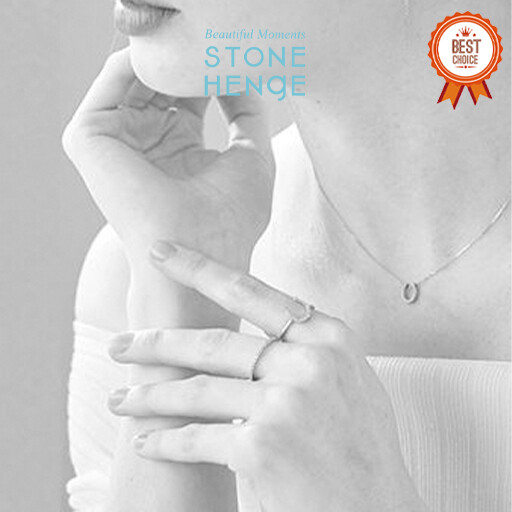 Stonehenge] 14K Lucky U Necklace P1399 Korean Jewelry | eBay